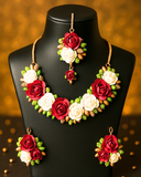 dual colored flower jewellery