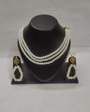 White three-layer necklace